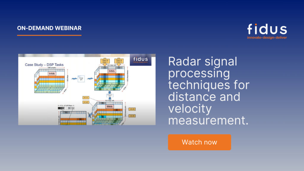 radar signal processing techniques for distance and velocity measurement